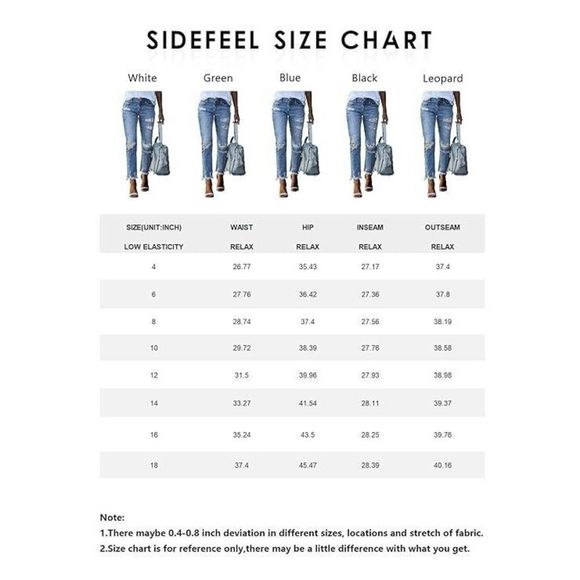 IZURIA Blue Distressed Mid Rise Raw Cuff Bootcut Jeans Size XL - Picture 5 of 5